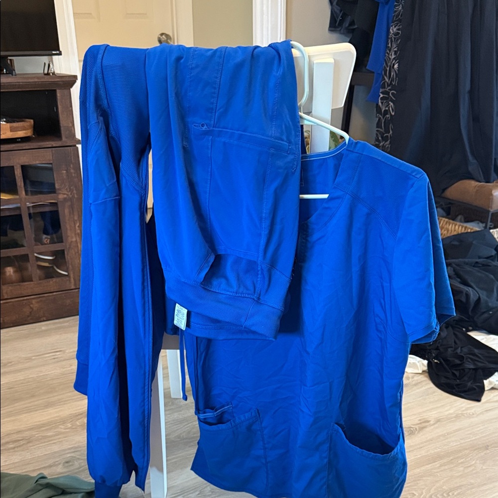 Cherokee Royal Blue scrub set